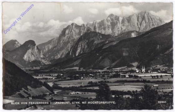 Admont, Blick von Frauenberg auf Admont