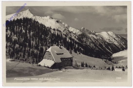 Donnersbachwald, Plannerhütte mit Schoberspitze