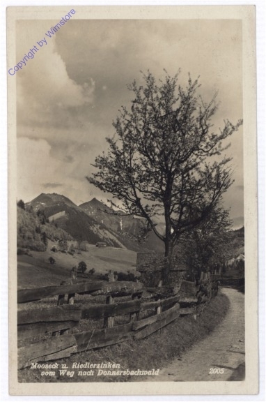 Donnersbachwald, Mooseck u. Riedlerzinken vom Weg nach Donnersbachwald