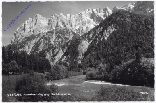 Gesäuse, Johnsbachsteg geg. Hochtorgruppe