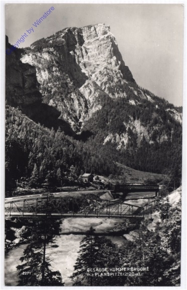 Gesäuse, Kummerbrücke mit Planspitze
