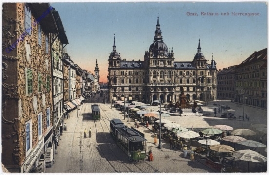 Graz, Rathaus und Herrengasse