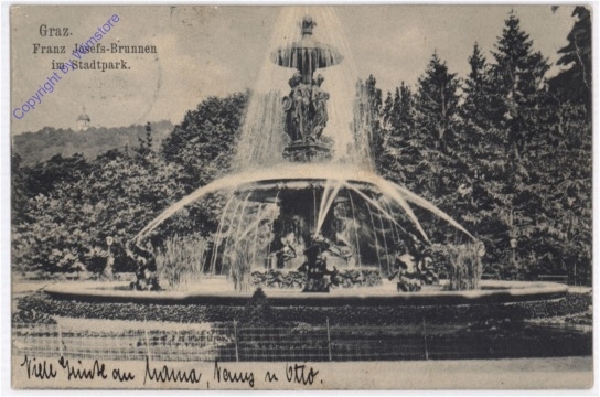 Graz, Franz Josefs-Brunnen im Stadtpark