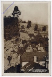 Graz, Schlossbergsteig mit Bürgerbastei