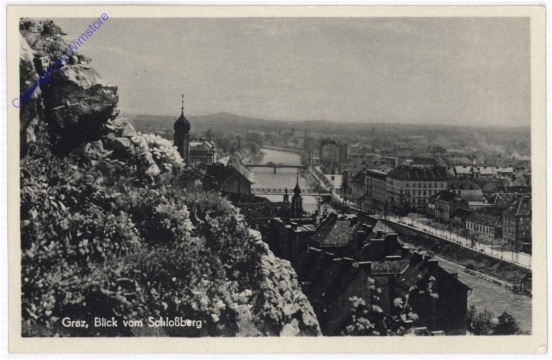 Graz, Blick vom Schlossberg
