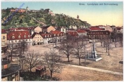 Graz, Lendplatz mit Schlossberg