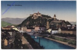 Graz, mit Schlossberg