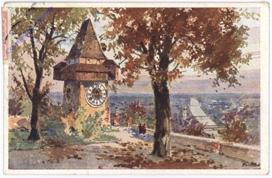Graz, Uhrturm am Schlossberg