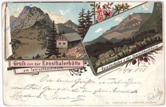 Gstatterboden, Gruss von der Ennsthalerhütte
