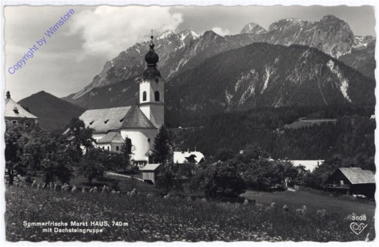 Haus im Ennstal, mit Dachsteingruppe