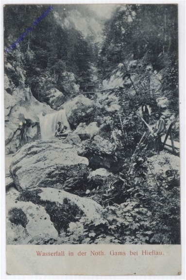 Hieflau, Wasserfall in der Noth, Gams bei Hieflau