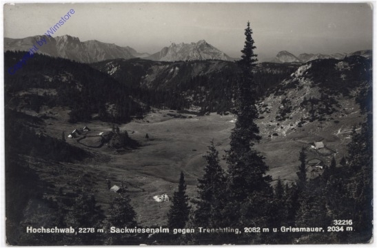 Hochschwab, Sackwiesenalm gegen Trenchtling