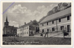 Mariazell, Wegscheid mit Hotel und Pension Puhm