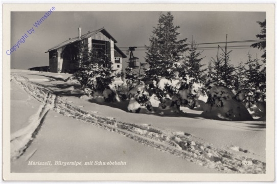 ak188840 Mariazell, Bürgeralpe mit Schwebebahn