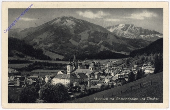 ak188908 Mariazell, mit Gemeindealpe und Oetscher