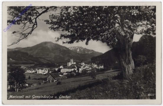 ak188942 Mariazell, mit Gemeindealpe und Oetscher