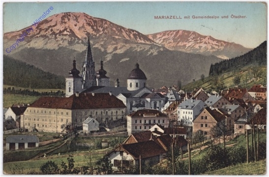 ak188945 Mariazell, mit Gemeindealpe und Oetscher
