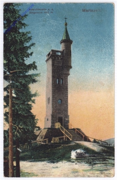 ak188955 Mariazell, Aussichtswarte auf der Bürgeralpe