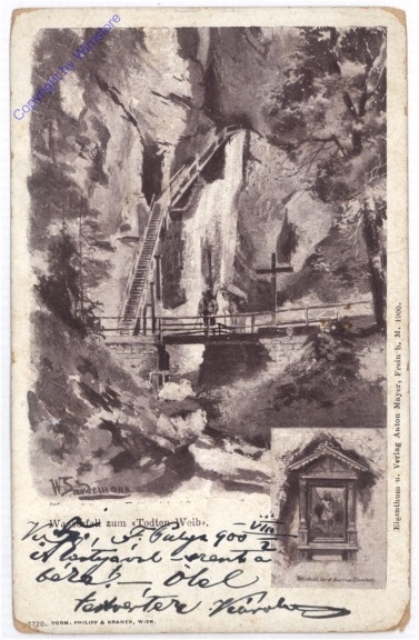 ak188980 Mürzsteg, Wasserfall zum "Todten Weib"