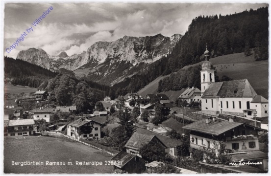 ak189101 Ramsau, mit Reiteralpe