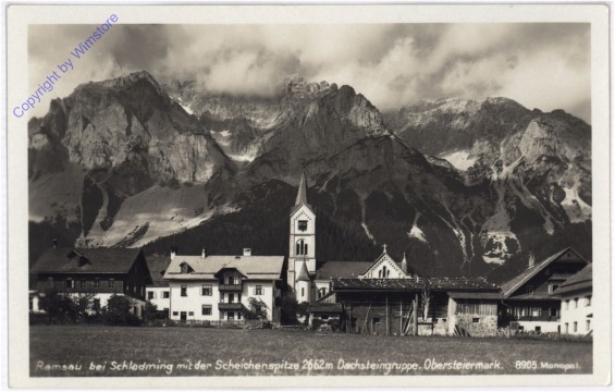 ak189108 Ramsau, mit der Scheichenspitze, Dachsteingruppe