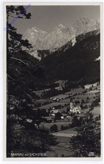 ak189111 Ramsau, mit Dachstein