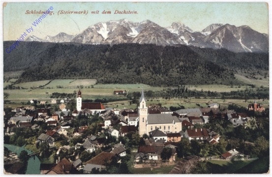 ak189187 Schladming, mit dem Dachstein