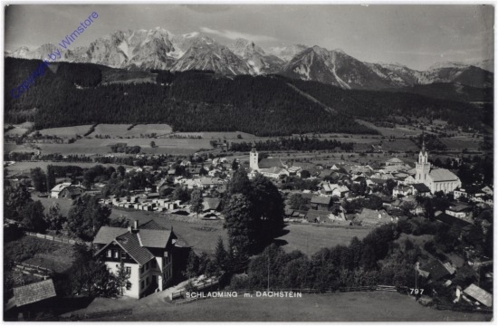 ak189202 Schladming, mit dem Dachstein