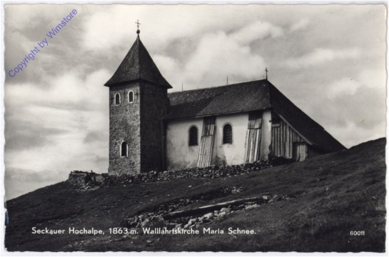Seckau, Seckauer Hochalpe, Wallfahrtskirche Maria Schnee