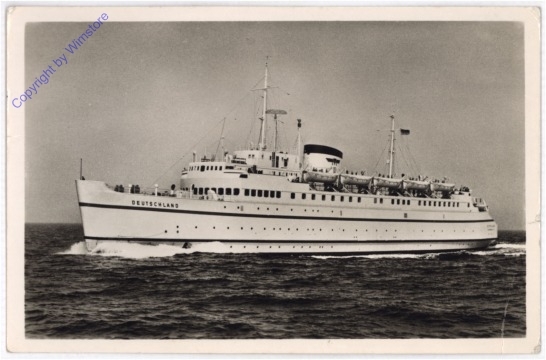 Bundesbahn-Hochsee-Fährschiff "Deutschland"