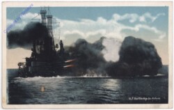 U.S. Battleship in action