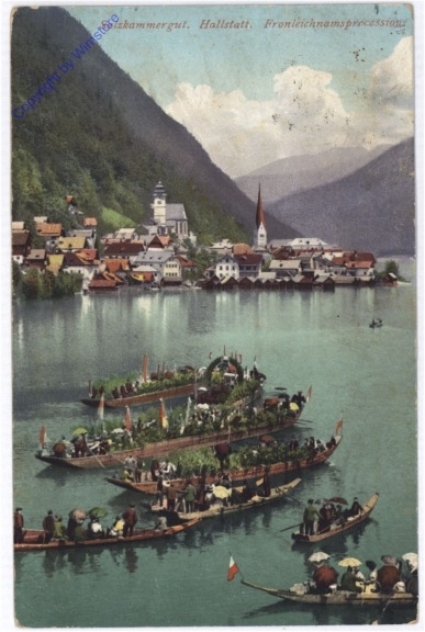 ak189900 Hallstatt, Fronleichnamprocession