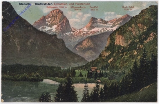 Hinterstoder, Stodertal, Lahnteich und Polsterluke