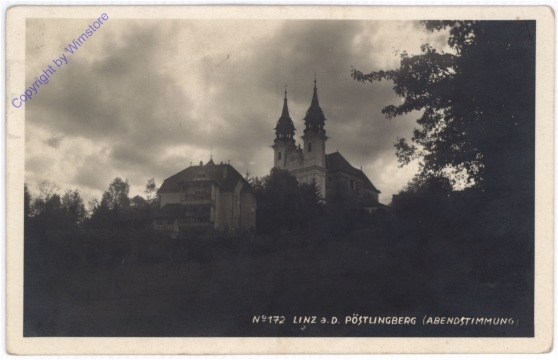 ak190008 Linz an der Donau, Pöstlingberg (Abendstimmung)