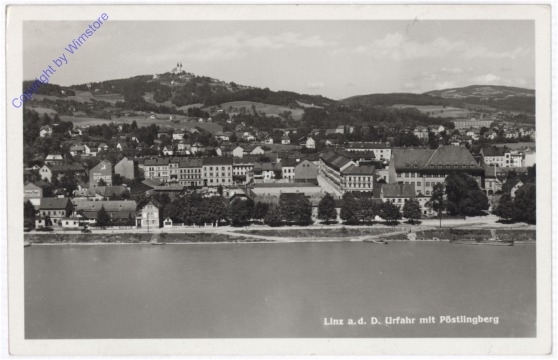 ak190011 Linz an der Donau, Urfahr mit Pöstlingberg