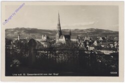 Linz an der Donau, Gesamtansicht von der Gugl