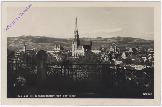 Linz an der Donau, Gesamtansicht von der Gugl