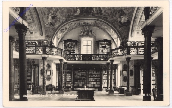 ak190132 Schlierbach, Stift, Bibliothek