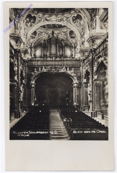 ak190133 Schlierbach, Kloster, Kirche, Blick gegen die Argel