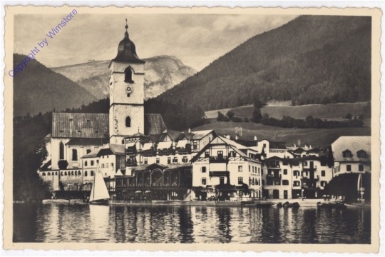 St. Wolfgang, mit Weißem Rössl und Schafberg