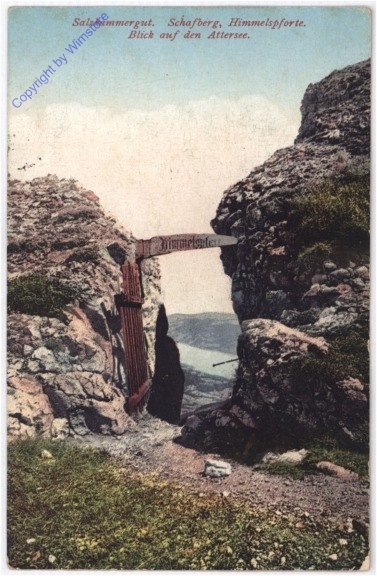 St. Wolfgang, Schafberg, Himmelspforte, Blick auf den Attersee