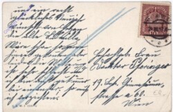 Mädchen mit Mistelzweig, Vögel im Geäst und Rehe vor einem Haus