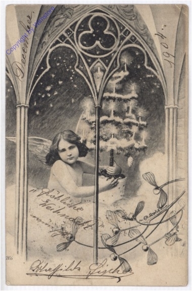 ak190388 Engerl mit Baum