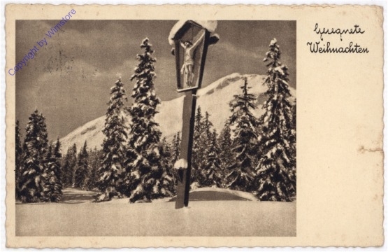 Winterwald mit Marterl