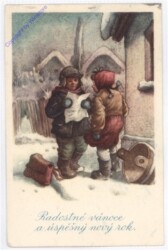 Kinder lesen einen Brief