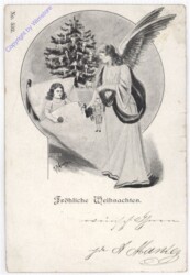 Engel kommt zum schlafendem Kind