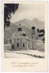 Verschneite Kirche