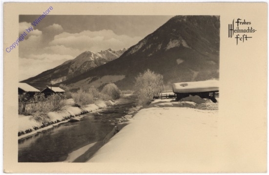 Flusslandschaft im Winter