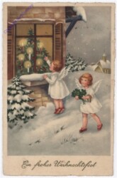 Engel vor dem Fenster