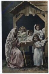 Maria und Jesus mit Engerl